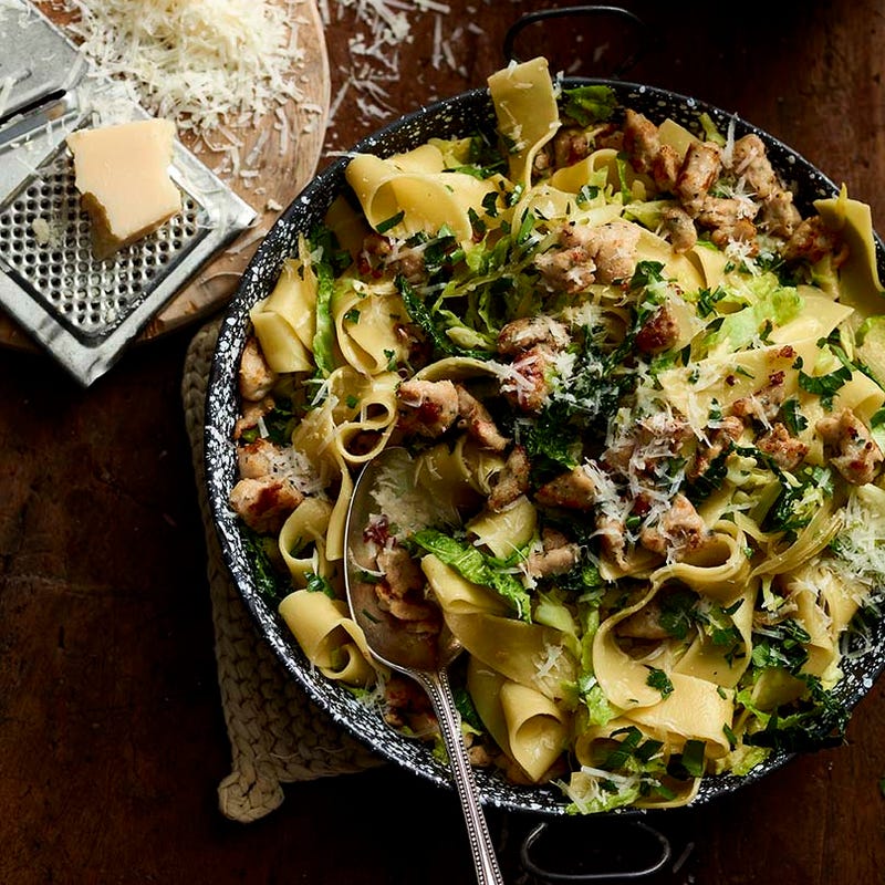 Photo of Chicken sausage & cabbage pappardelle by WW