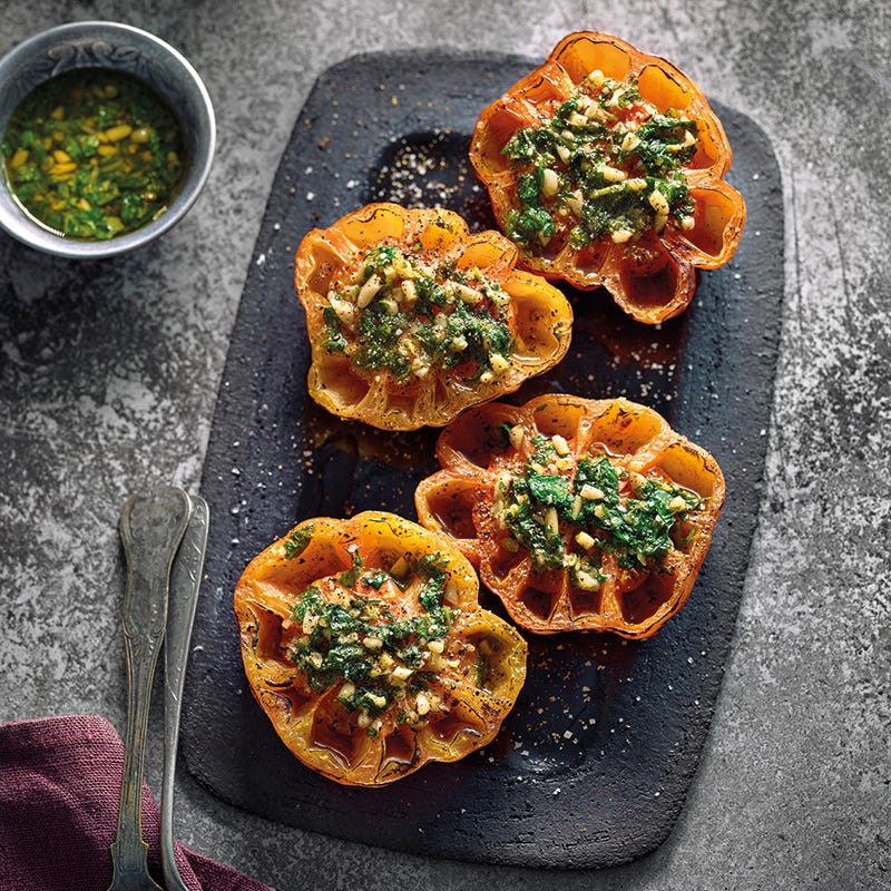 Foto van Gegrilde tomaten met pijnboompitten door WW