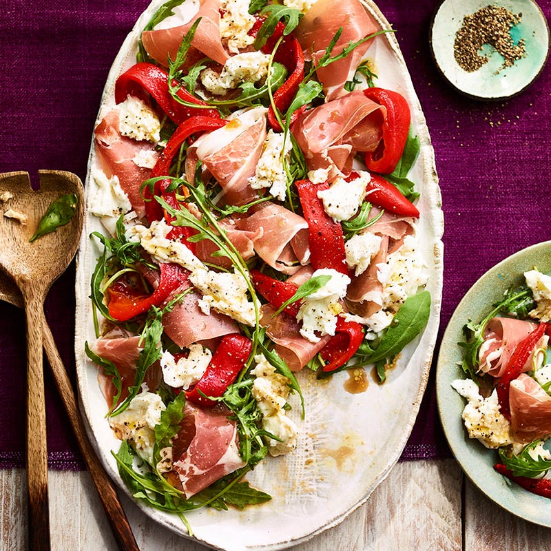 Photo of Red pepper, prosciutto & mozzarella salad by WW