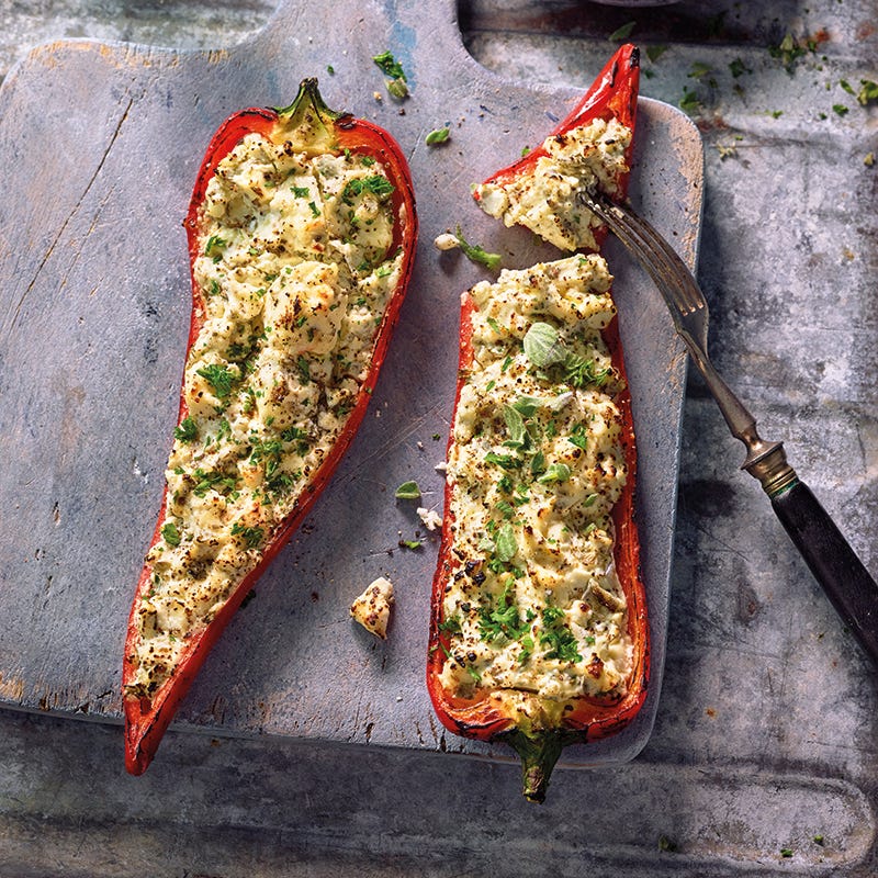 Foto van Gevulde puntpaprika's met feta door WW