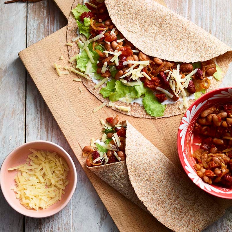 Photo of Mexican bean wraps by WW