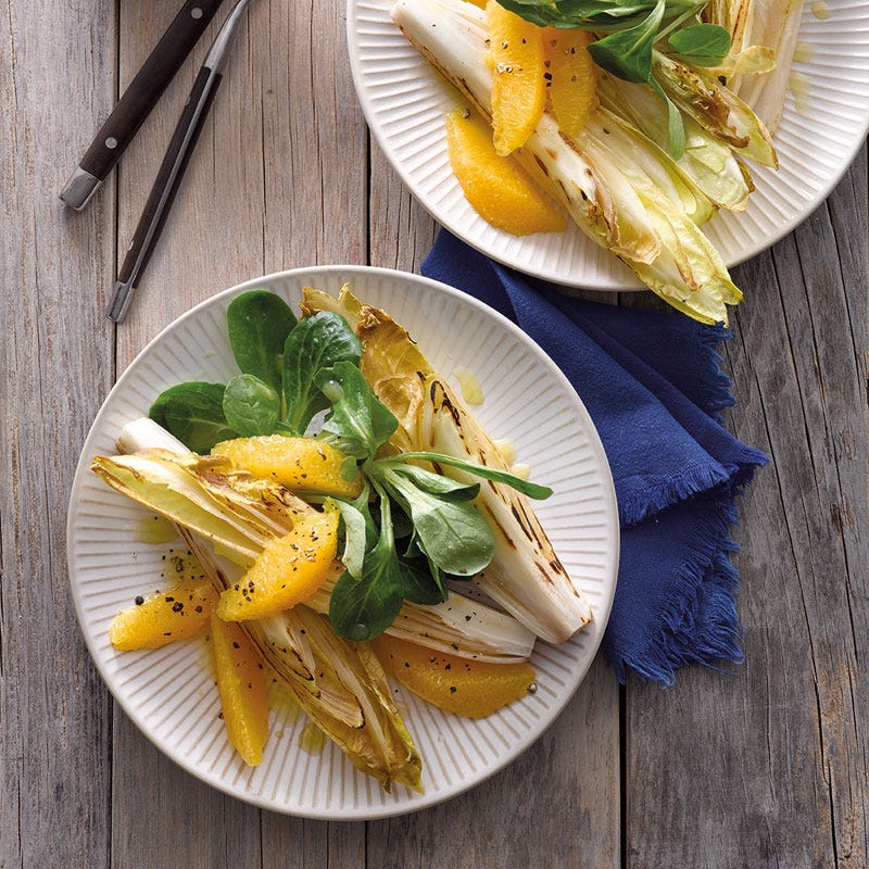 Gerösteter Chicorée-Orangen-Salat