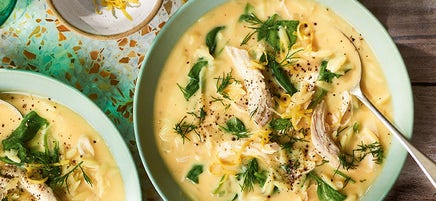 Greek-style lemon & chicken soup