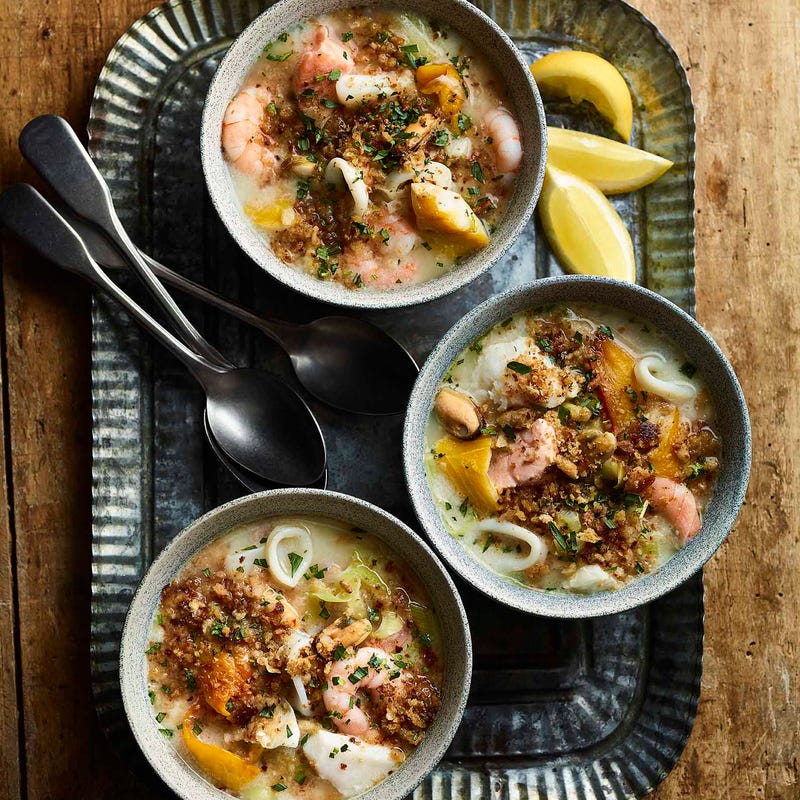 Photo of Seafood chowder with breadcrumbs by WW