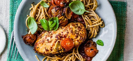 Slow-cooked balsamic chicken