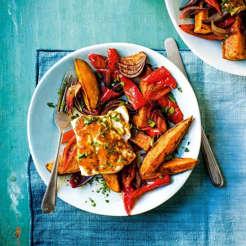 Baked piri piri fish