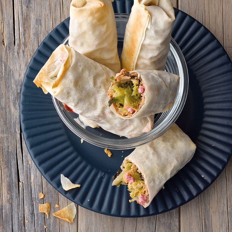 Wintergemüsebörek mit Rote-Bete-Creme