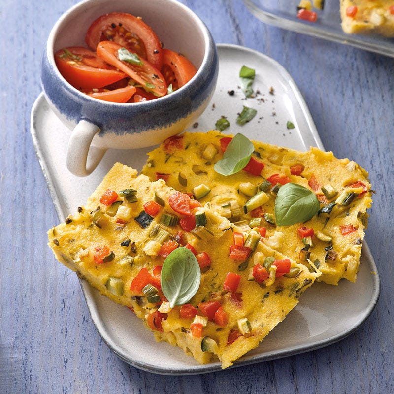 Polenta-Gemüse-Schnitten