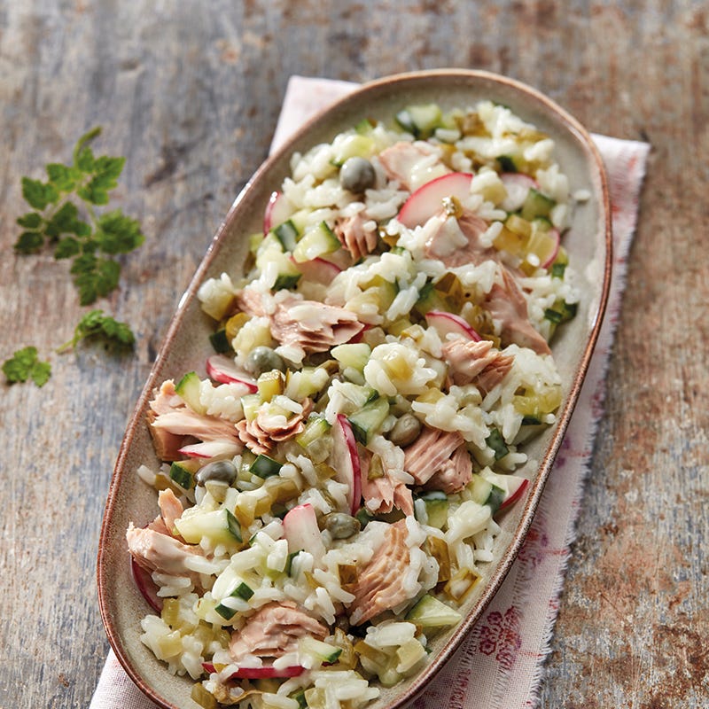 Foto van Rijstsalade met tonijn en radijs door WW