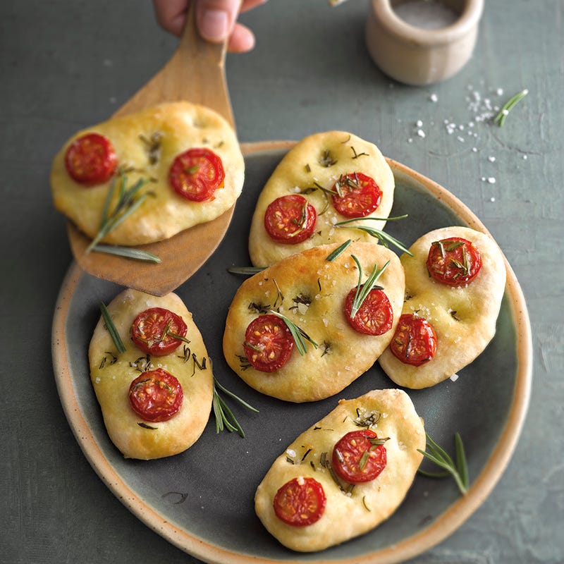 Foto van Mini-focaccia's met tomaten door WW