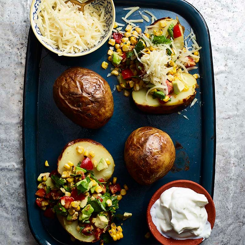 Photo of Baked potatoes with charred corn salsa by WW