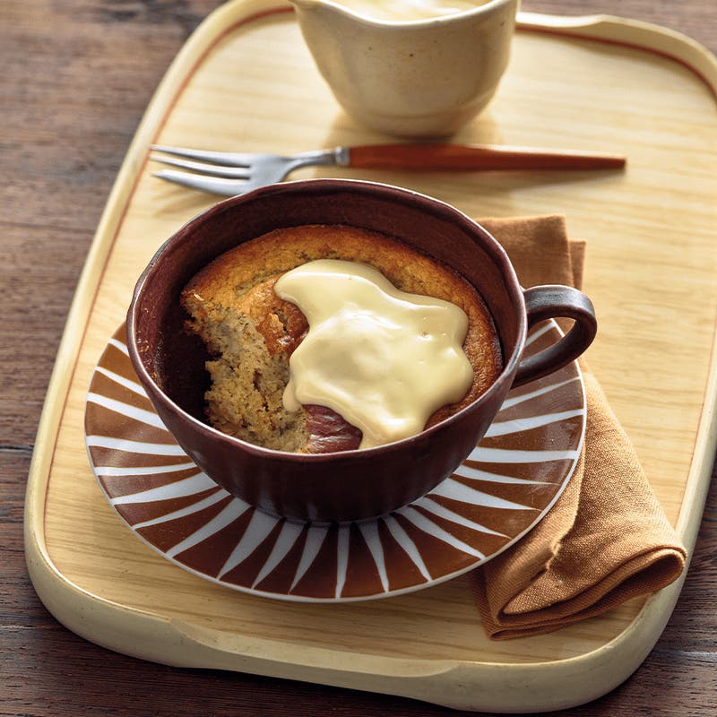 Hazelnut and vanilla mug cake