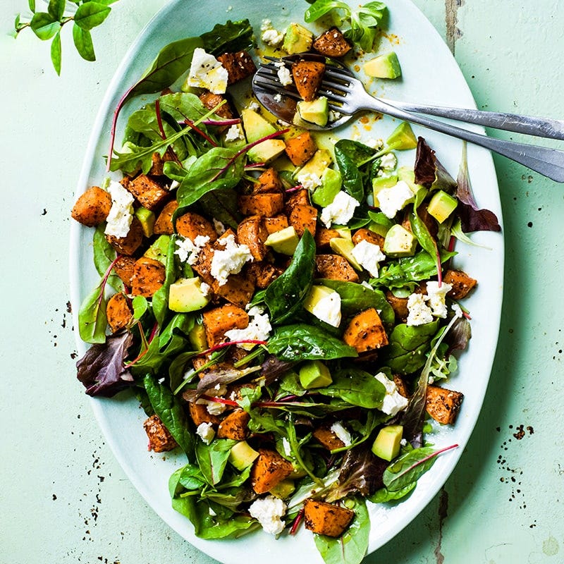 Spiced sweet potato salad