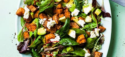 Spiced sweet potato salad
