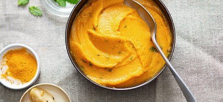 Patate douce en purée