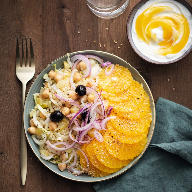 Photo de Salade d’agrumes aux pois chiches prise par WW