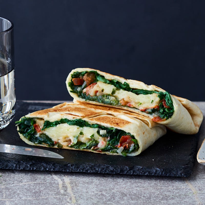 Crunchwrap mit Spinat