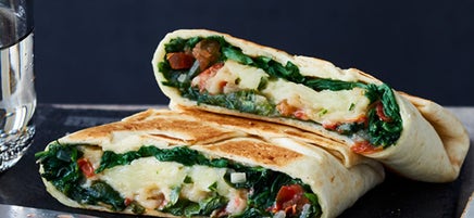 Crunchwrap mit Spinat