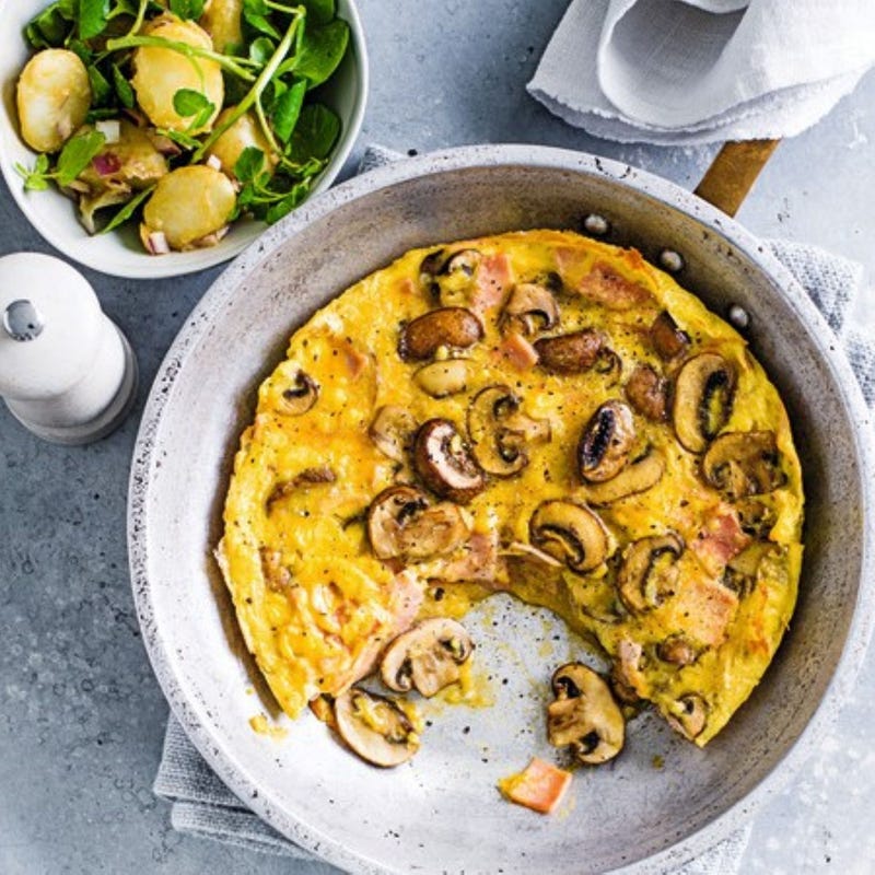Photo de/du Fritatta jambon champignons et salade de pomme de terre par WW
