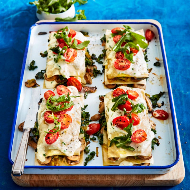 Photo de/du Lasagnes aux champignons, chou kale et ricotta par WW