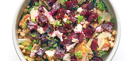 Farro & Beet Salad with Fennel & Feta
