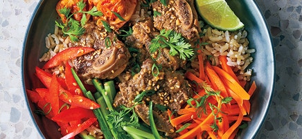Korean Rice & Short Rib Bowls