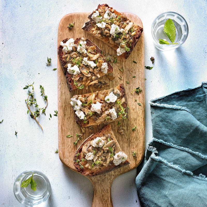 Bruschetta aux champignons