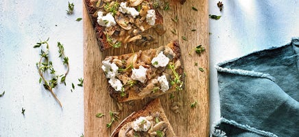Bruschetta aux champignons