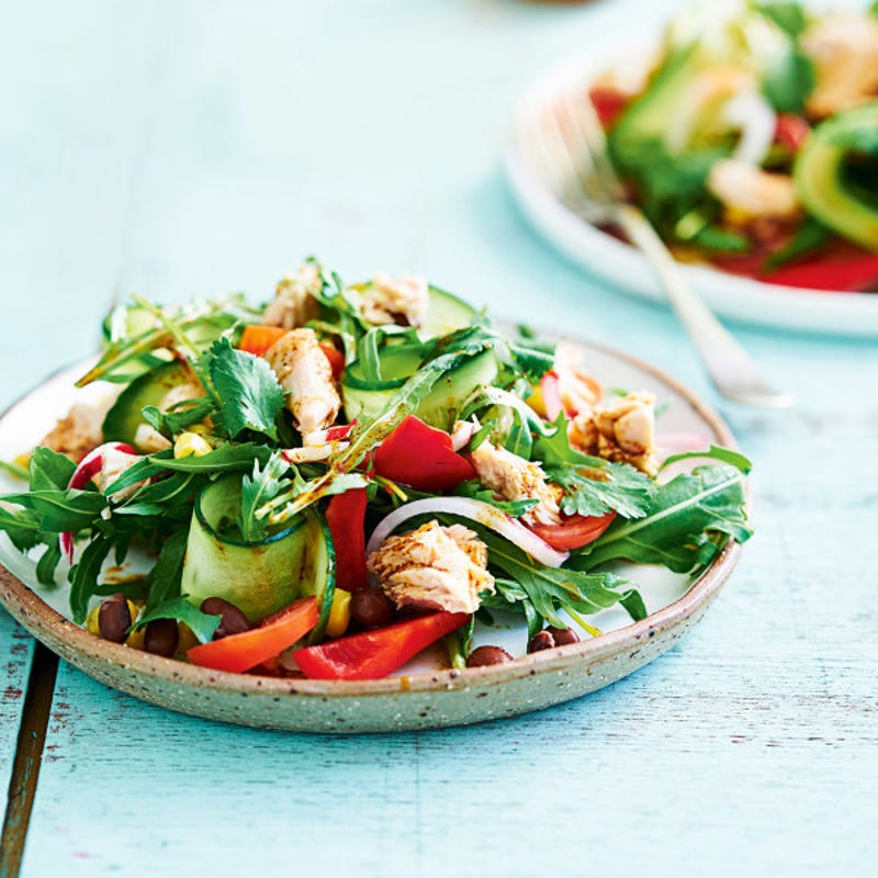 Photo de/du Salade de thon, haricots noirs et maïs par WW