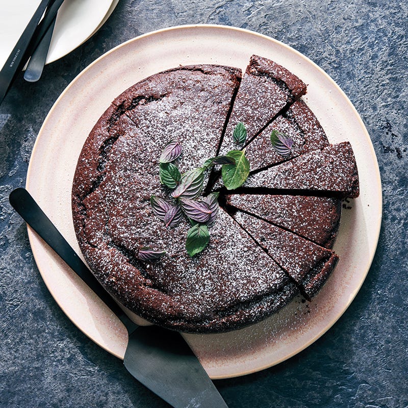 Decadent avocado-chocolate cake