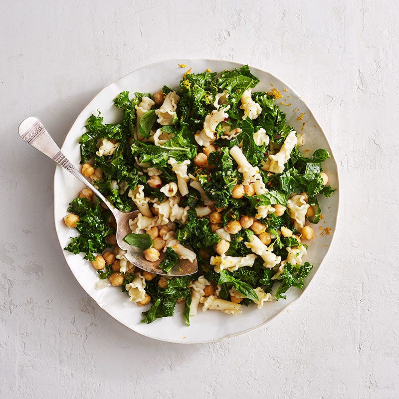 Photo de Salade de pâtes et pois chiches (pasta e ceci) sans mayonnaise par WW