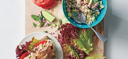Salmon, Cucumber & Mint Sandwiches