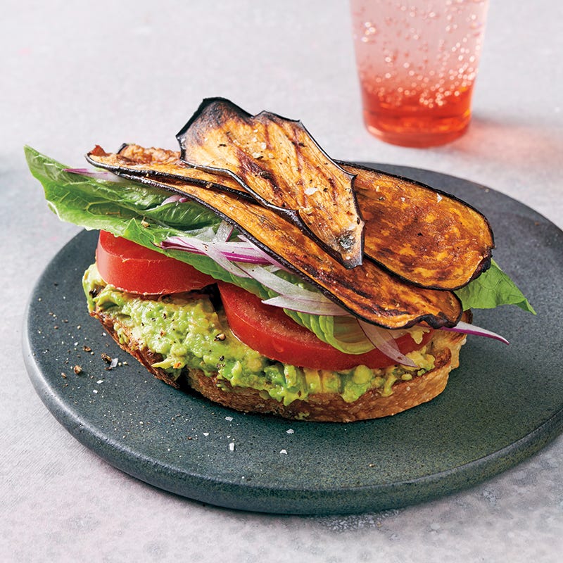 Eggplant BLT sandwiches