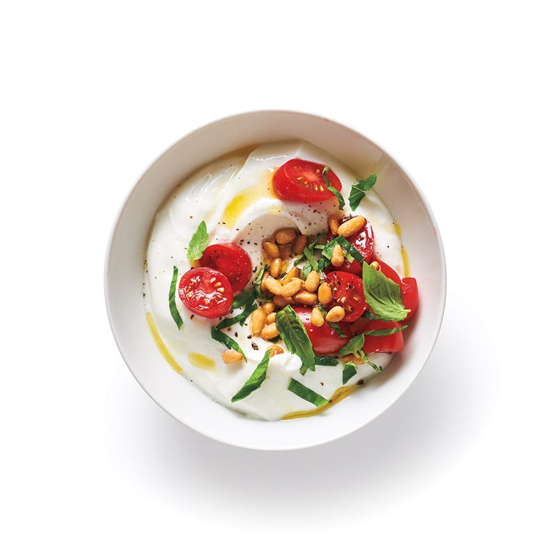 Caprese yogurt treats