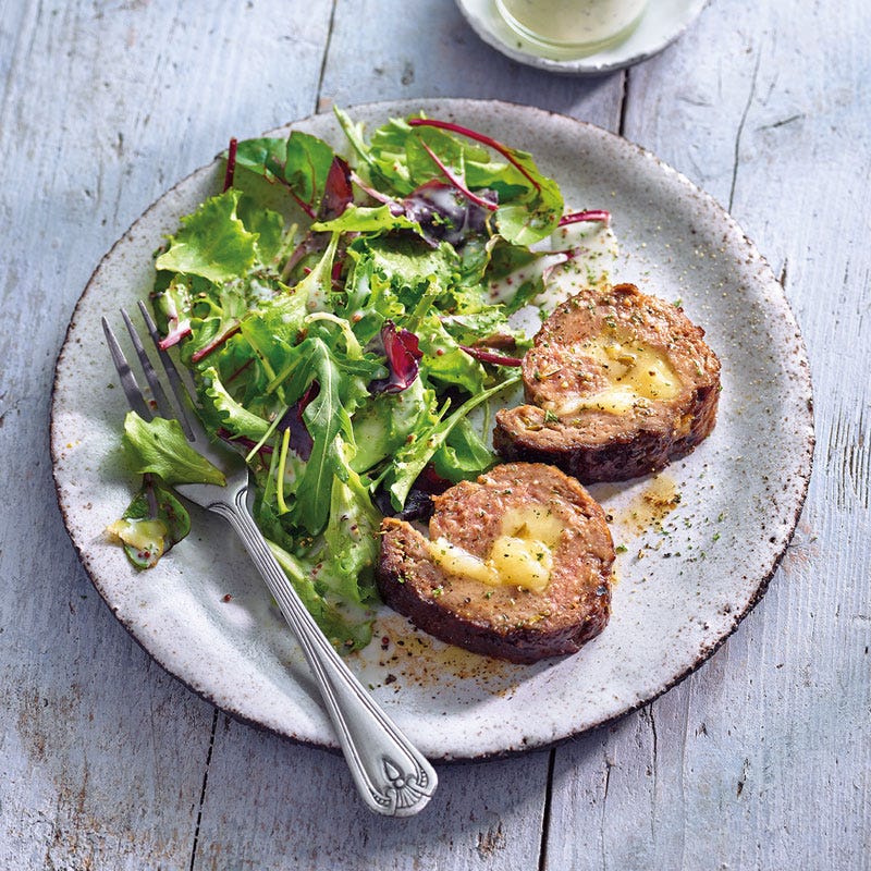 Hack-Rolle mit Käsefüllung