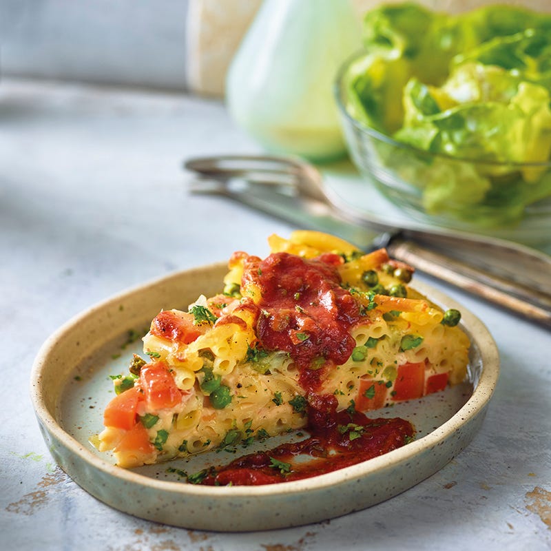 Foto van Macaronitaart met tomatensaus door WW