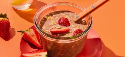 Chocolate pudding-overnight oats