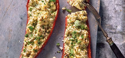 Gefüllte Spitzpeperoni mit Feta
