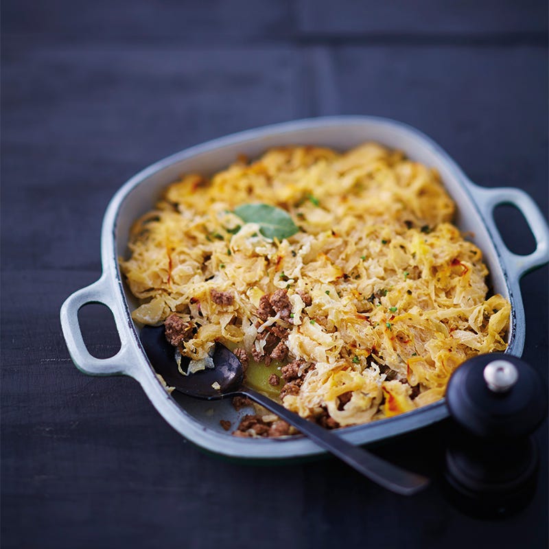 Foto van Zuurkoolschotel met rundertartaar door WW