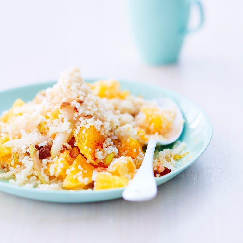 Foto van Sinaasappelcouscous met peer door WW