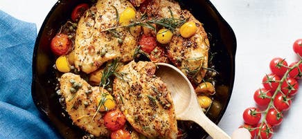 Chicken with Fresh Tomato-Balsamic Sauce