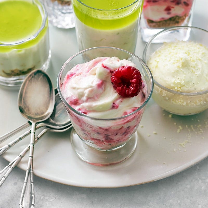 Photo of Raspberry ripple mini cheesecakes by WW