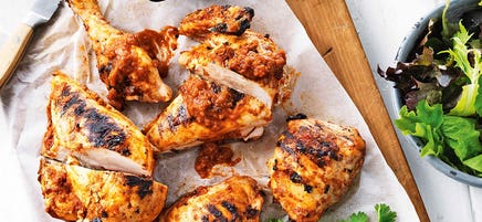 Barbecued chicken adobo
