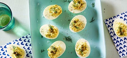 Russische Eier mit Kapern und Dill