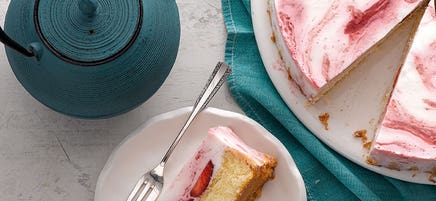 Gâteau babeurre-fraises