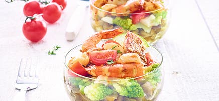 Babette - Aubergines confites et garniture de fruits de mer