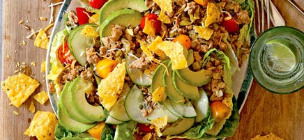 Salade taco à la dinde