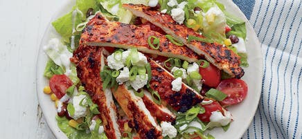 Salade de poulet ranch-barbecue