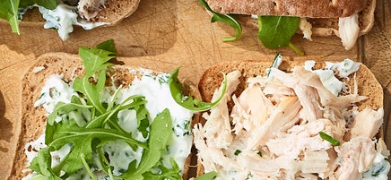 Toasted turkey sandwich