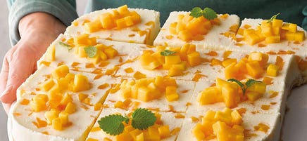 Mango-Zitronen-Cheesecake